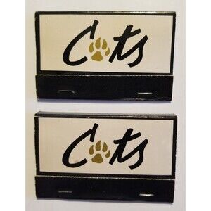 Cats Matchbooks Nightclub Vintage Collectible Unstruck Coconut Grove Miami